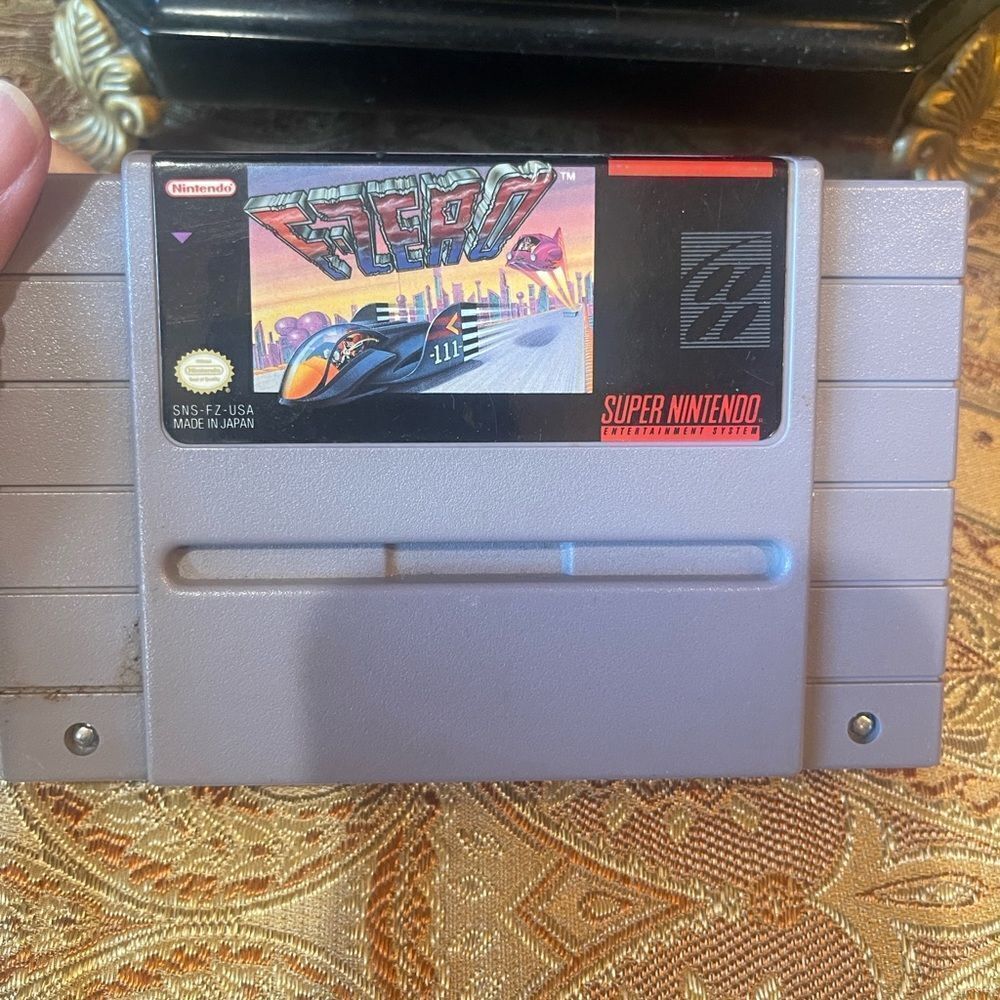F-Zero SNES Super Nintendo Authentic Tested Working - Picture 6 of 9